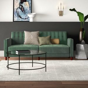 Wayfair Imani Velvet Convertible Sofa